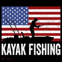 Kayaking Funny American Flag Angler Kayak Fishing Coffee Mug thumb 5