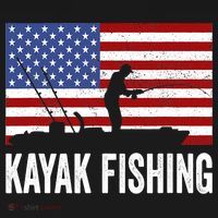 Kayaking Funny American Flag Angler Kayak Fishing Women's Hoodie thumb 2
