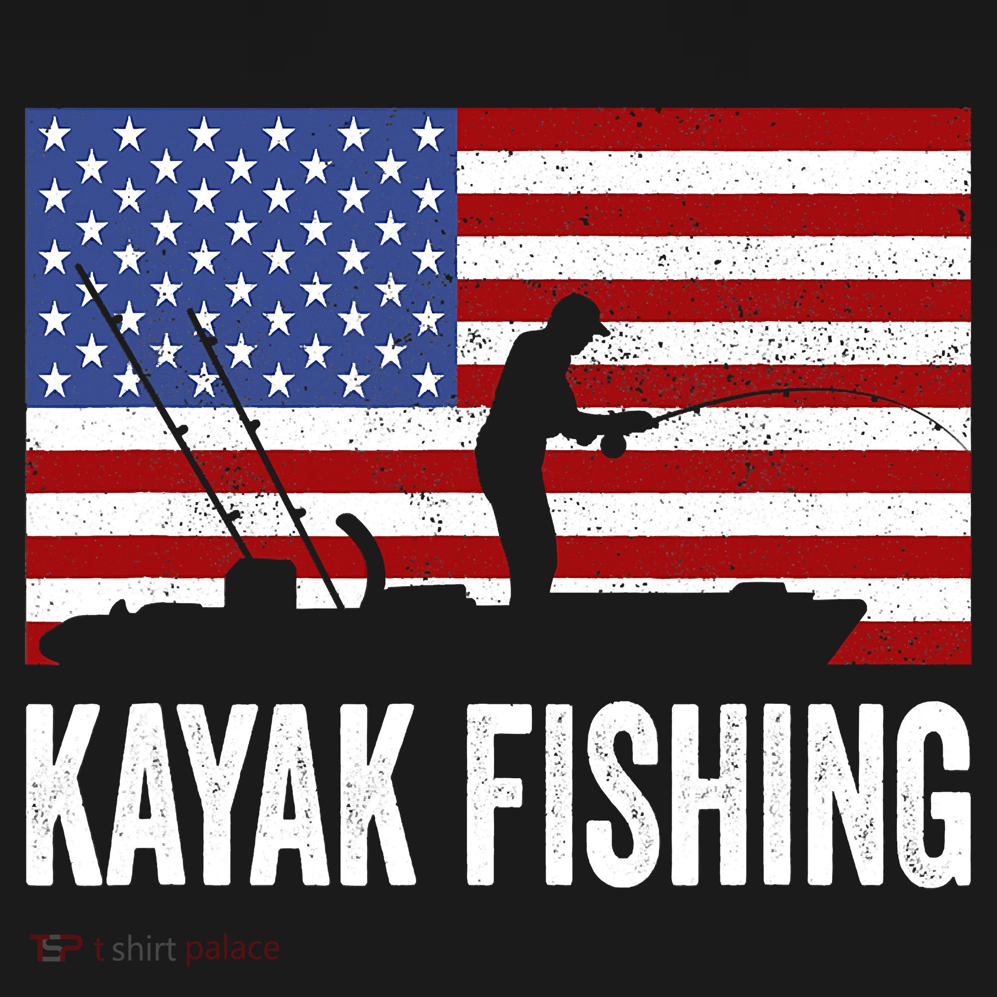 Kayaking Funny American Flag Angler Kayak Fishing Women's Hoodie
