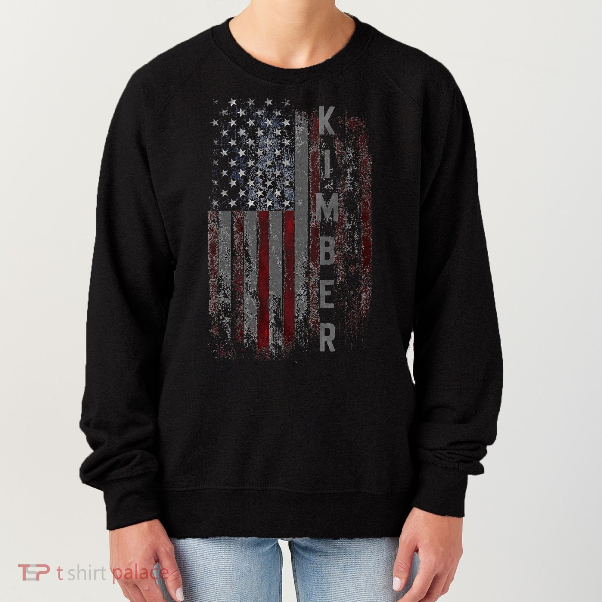 Kimber Family American Flag Women's Sweatshirt
