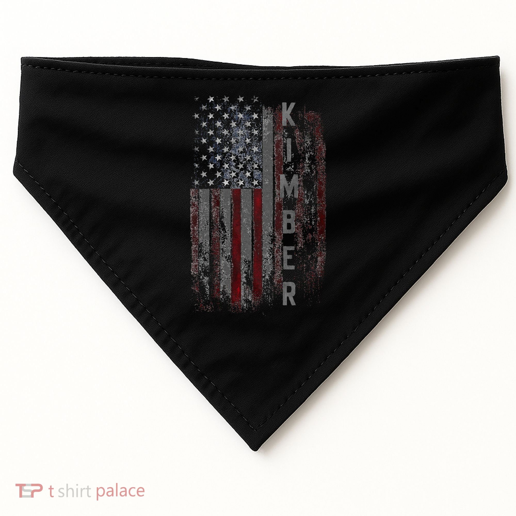 Kimber Family American Flag USA-Made Doggie Bandana