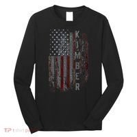 Kimber Family American Flag Long Sleeve Shirt thumb 0