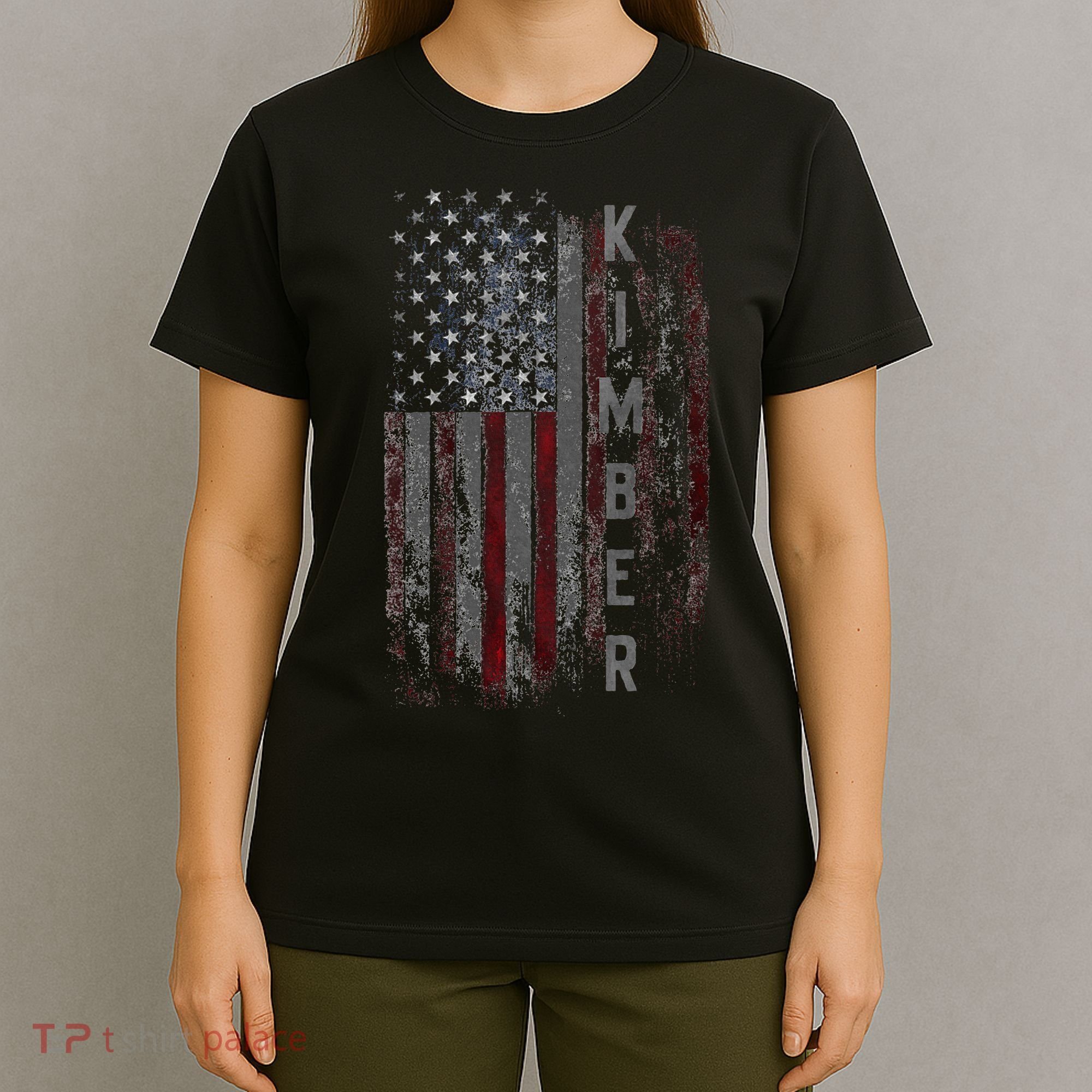 Kimber Family American Flag T-Shirt