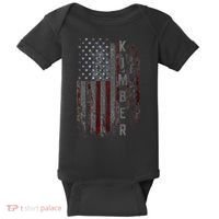 Kimber Family American Flag Baby Bodysuit thumb 0