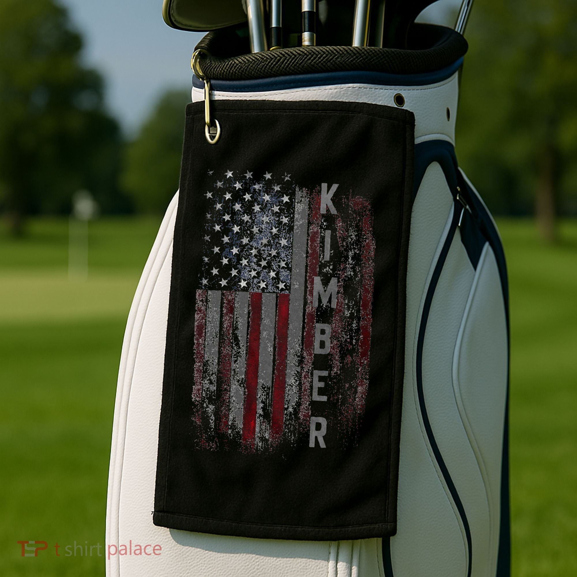 Kimber Family American Flag Golf Towel