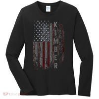 Kimber Family American Flag Women's Long Sleeve Shirt thumb 0