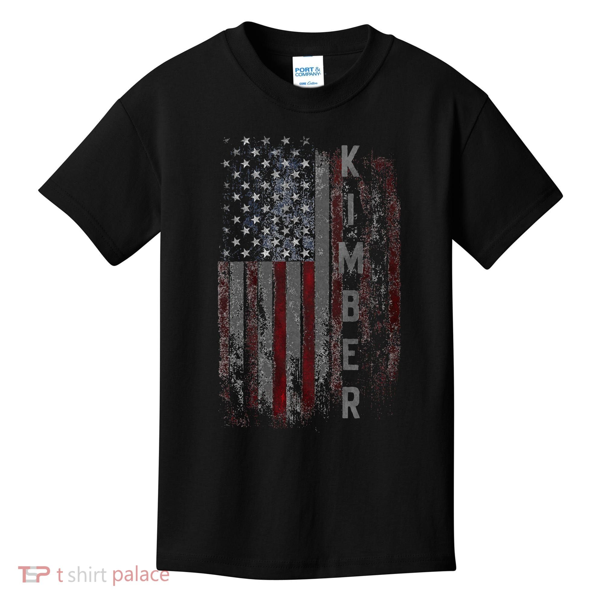 Kimber Family American Flag Kids T-Shirt