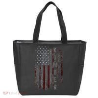 Kimber Family American Flag Tote Bag thumb 0