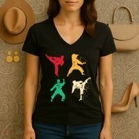 Karate For A Martial Art Enthusiast Women's V-Neck T-Shirt thumb 3