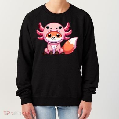 Kawaii Fox Axolotl Costume Women's Sweatshirt