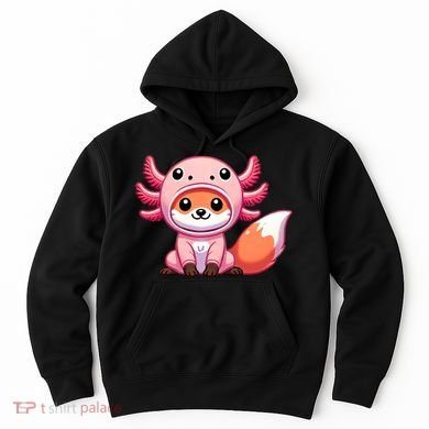Kawaii Fox Axolotl Costume Hoodie