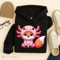 Kawaii Fox Axolotl Costume Hoodie thumb 4