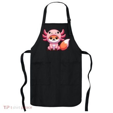 Kawaii Fox Axolotl Costume Apron