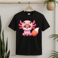 Kawaii Fox Axolotl Costume T-Shirt thumb 2