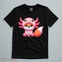 Kawaii Fox Axolotl Costume T-Shirt thumb 5