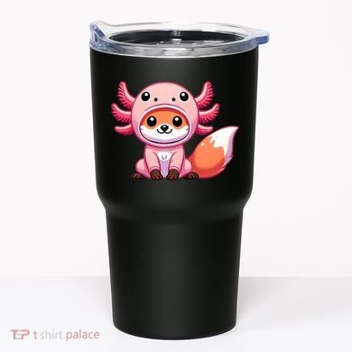 Kawaii Fox Axolotl Costume Tumbler