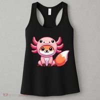 Kawaii Fox Axolotl Costume Women's Tank Top thumb 3