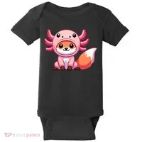 Kawaii Fox Axolotl Costume Baby Bodysuit thumb 0