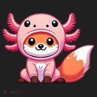 Kawaii Fox Axolotl Costume Hat thumb 2
