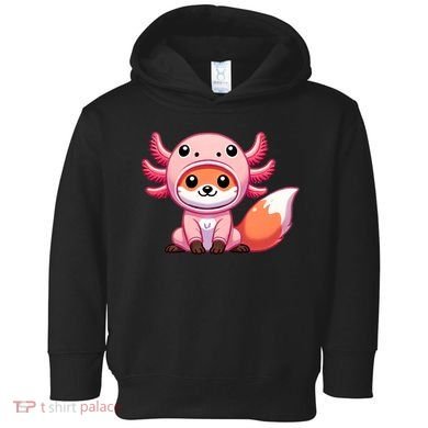 Kawaii Fox Axolotl Costume Toddler Hoodie