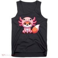Kawaii Fox Axolotl Costume Tank Top thumb 0