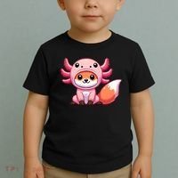 Kawaii Fox Axolotl Costume Toddler T-Shirt thumb 2