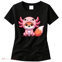 Kawaii Fox Axolotl Costume Women's T-Shirt thumb 0