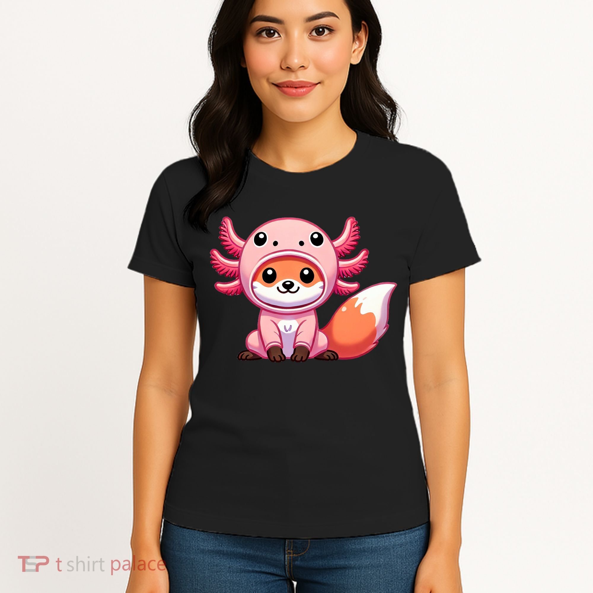 Kawaii Fox Axolotl Costume Women's T-Shirt