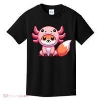 Kawaii Fox Axolotl Costume Kids T-Shirt thumb 0