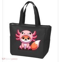 Kawaii Fox Axolotl Costume Tote Bag thumb 3