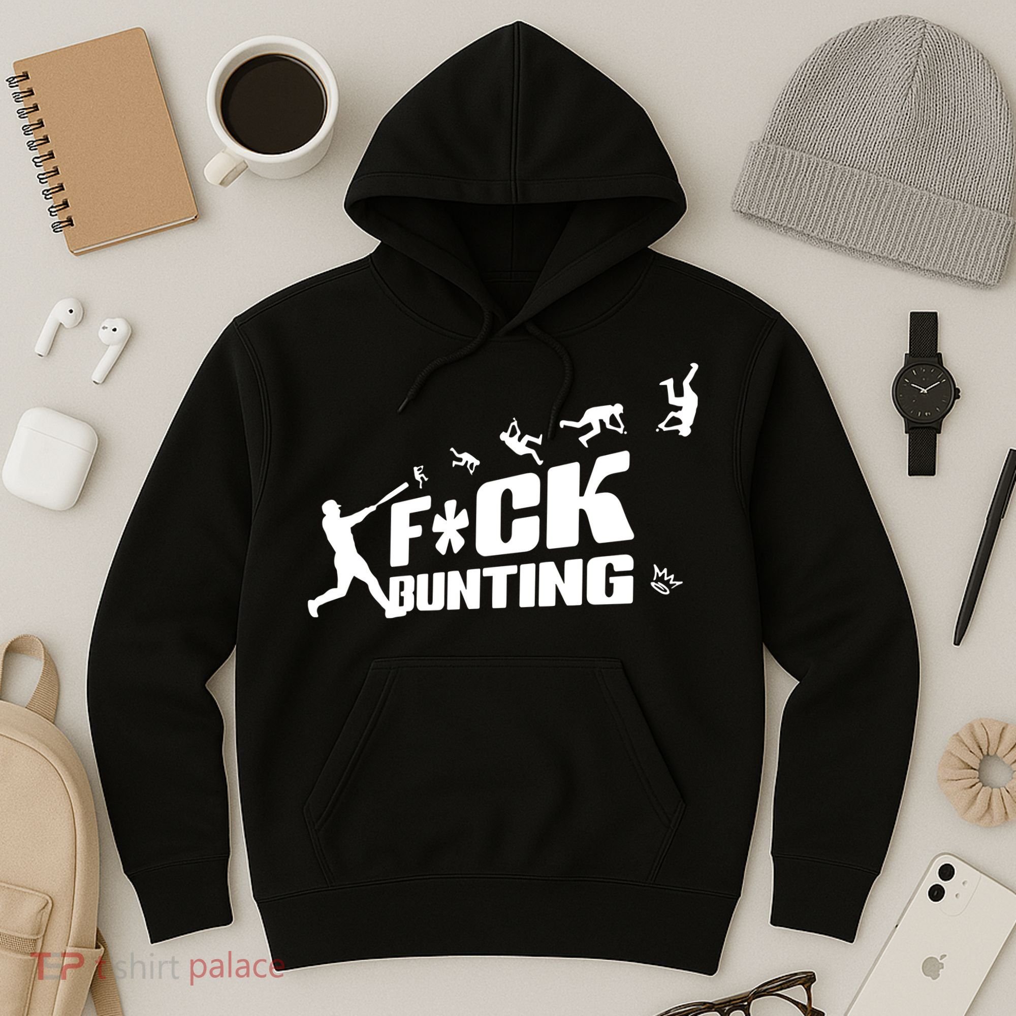 Kingofjuco Fuck Bunting Hoodie