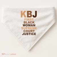 KBJ First Black Woman Supreme Court Justice USA-Made Doggie Bandana thumb 0