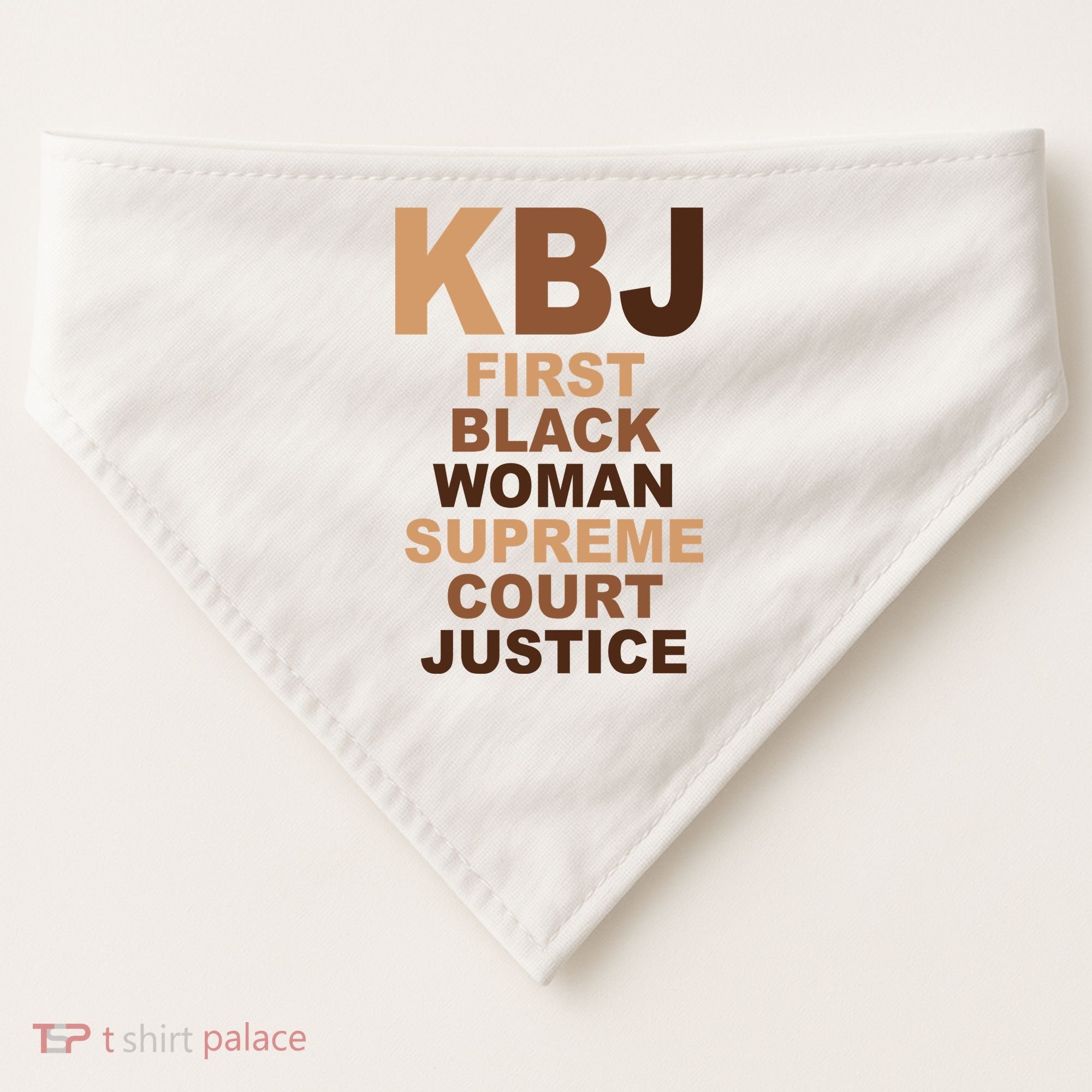 KBJ First Black Woman Supreme Court Justice USA-Made Doggie Bandana