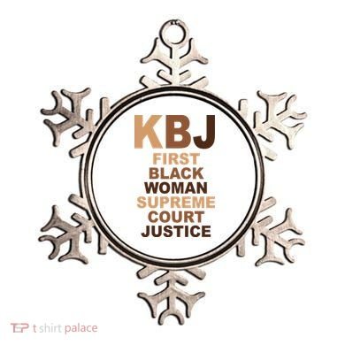 KBJ First Black Woman Supreme Court Justice Ornament