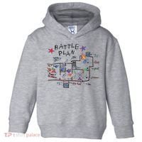 Kids Funny Battle Plan Christmas Home Hand Dawn Alone Xmas Toddler Hoodie thumb 0