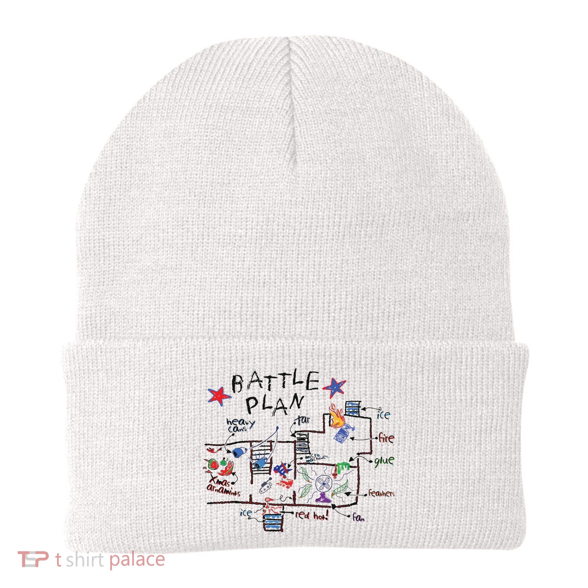 Kids Funny Battle Plan Christmas Home Hand Dawn Alone Xmas Beanie