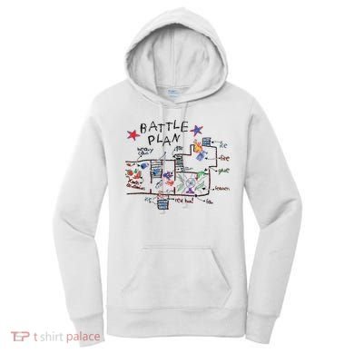 Kids Funny Battle Plan Christmas Home Hand Dawn Alone Xmas Women's Hoodie