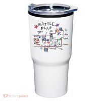 Kids Funny Battle Plan Christmas Home Hand Dawn Alone Xmas Tumbler thumb 0