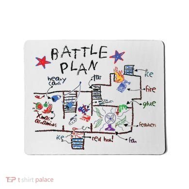 Kids Funny Battle Plan Christmas Home Hand Dawn Alone Xmas Mousepad