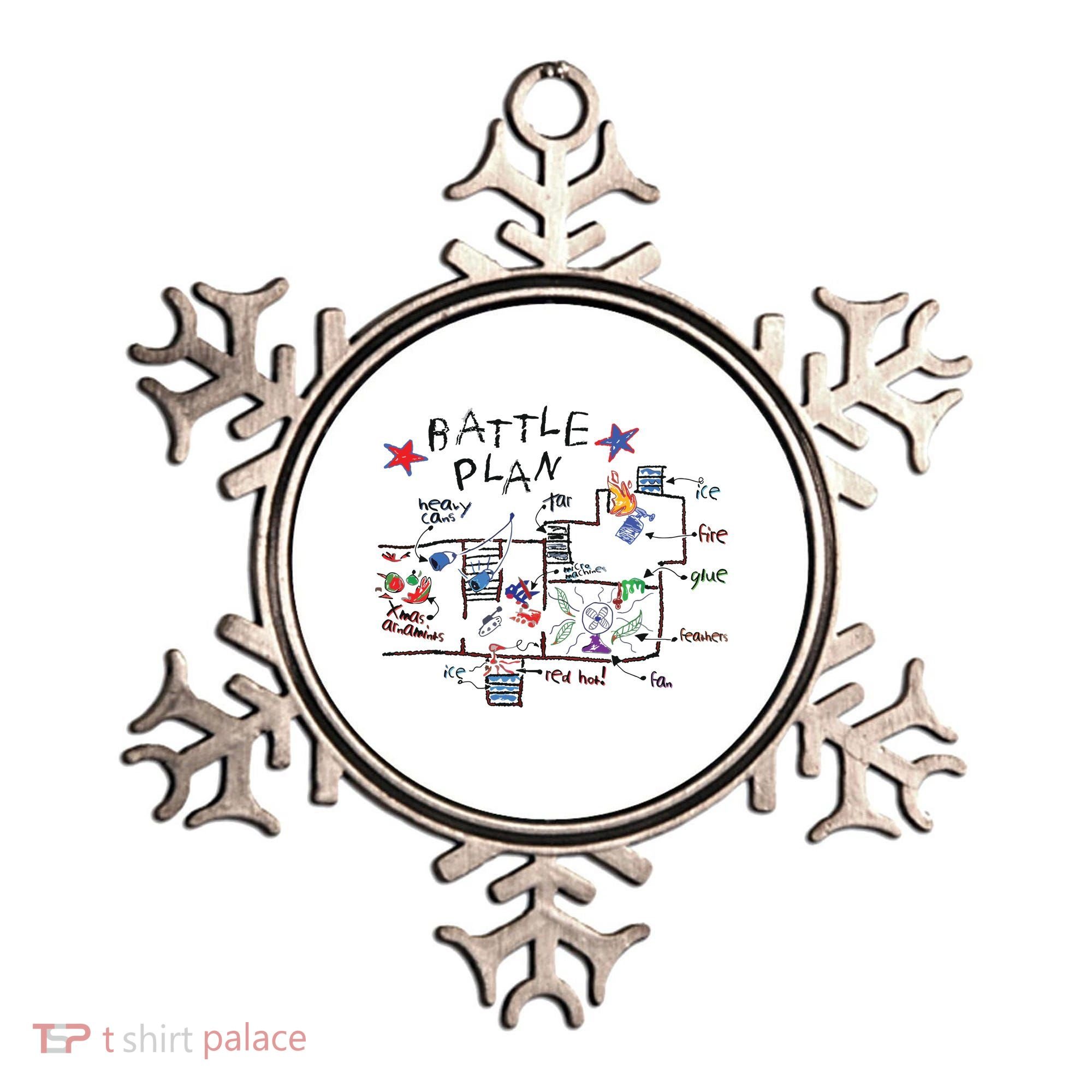 Kids Funny Battle Plan Christmas Home Hand Dawn Alone Xmas Ornament