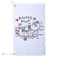 Kids Funny Battle Plan Christmas Home Hand Dawn Alone Xmas Golf Towel thumb 0