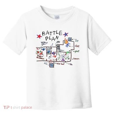Kids Funny Battle Plan Christmas Home Hand Dawn Alone Xmas Toddler T-Shirt