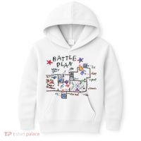 Kids Funny Battle Plan Christmas Home Hand Dawn Alone Xmas Kids Hoodie thumb 0