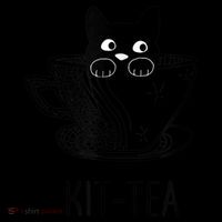 KitTea Funny Cat Lover Gift, Cute Black Cat Backpack thumb 2