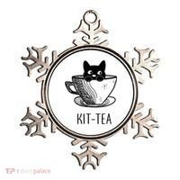 KitTea Funny Cat Lover Gift, Cute Black Cat Ornament thumb 0