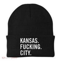 Kansas Fucking City Funny Kansas City Pride Gift Idea Beanie thumb 0