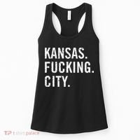 Kansas Fucking City Funny Kansas City Pride Gift Idea Women's Tank Top thumb 0