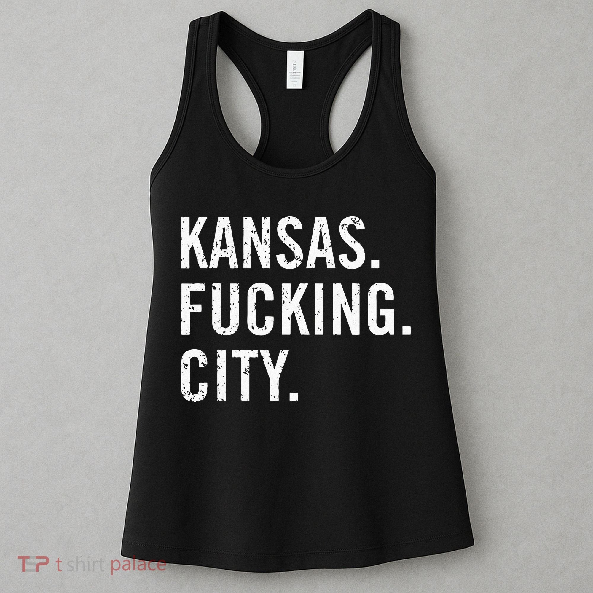 Kansas Fucking City Funny Kansas City Pride Gift Idea Women's Tank Top