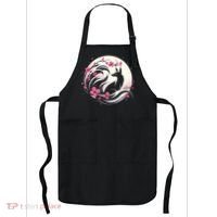 Kitsune Fox Cherry Blossom Flowers Japanese Nine Tailed Fox Apron thumb 0