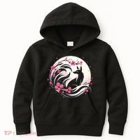 Kitsune Fox Cherry Blossom Flowers Japanese Nine Tailed Fox Kids Hoodie thumb 0